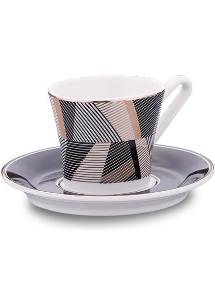 Bej 4'lü Kahve Fincan Takımı, Şık ve Kullanışlı Ev Dekoru Için Ideal Seçenektir.