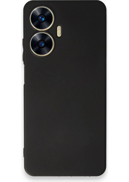 Realme C55 Kılıf First Silikon - Siyah Svlrs