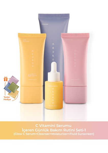 C Vitamini Serumu Içeren Günlük Bakım Rutini Seti-1 (10111315)