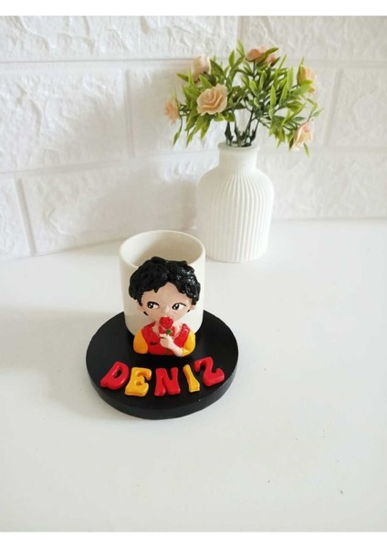 Özel Tasarım Erkekler Için Dekoratif Kırmızı Kahve Fincanı Modeli