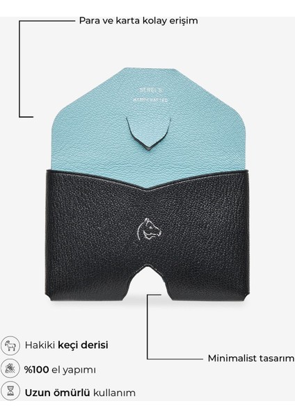 Exclusive Hakiki Deri Siyah Bebek Mavisi Kartlık fiyatları