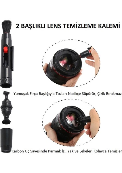 9-In-1 Lens Temizleme Kiti – Hava Üfleyici, Lenspen, Mikro-Fiber Bez, Sprey fırsatları