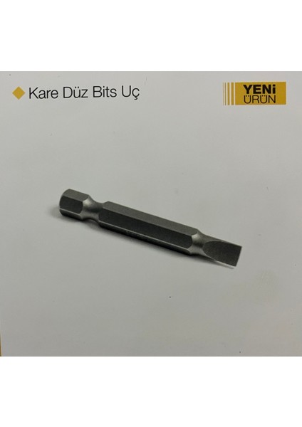 Kare Düz Bits Uç Sl 6X75MM 5 Adet