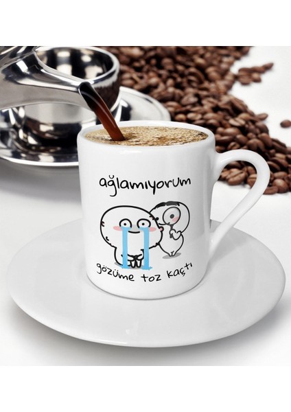 Renkli Türk Kahvesi Fincanı, Özel Tasarım, Şık ve Kullanışlı, Model 1