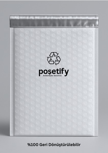 Balonlu Beyaz Kargo Poşeti 18X23+5 cm 5 Adet E-Ticaret Poşeti | 140 gr Bantlı Patpatlı Kargo Poşeti fırsatları