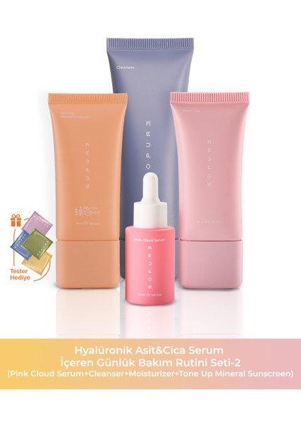 Hyalüronik Asit&cica Serum Içeren Günlük Bakım Rutini Seti-2 (11131416)
