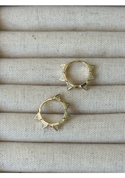 Multijewel Güneş ve Zirkon Taş Detay Görünüm Çelik Halka Küpe fiyatları