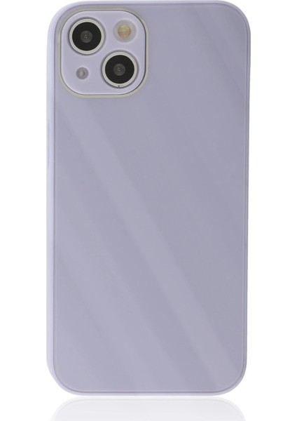 Iphone 14 Plus Kılıf Glass Kapak - Lila Svlrs