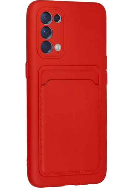 Reno 5 Kılıf Kelvin Kartvizitli Silikon - Kırmızı Svlrs modelleri