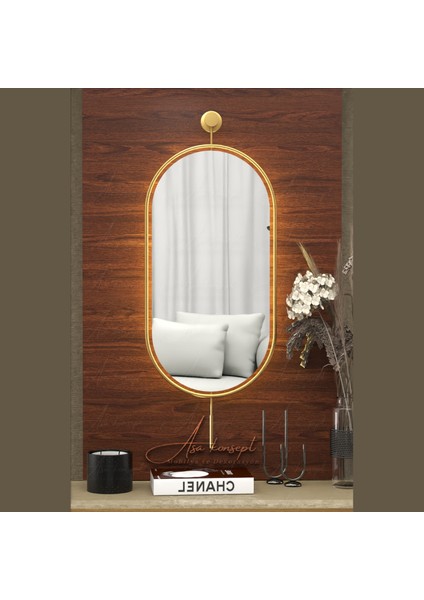 Serenity Led'li Gold 40 x 100 cm Orta Boy Dekoratif Antre Hol Koridor Duvar Salon Banyo Aynasıdresuar Aynası fiyatları