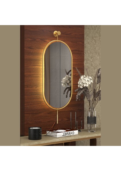 Serenity Led'li Gold 40 x 100 cm Orta Boy Dekoratif Antre Hol Koridor Duvar Salon Banyo Aynasıdresuar Aynası fırsatları