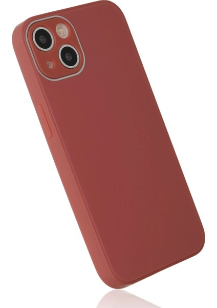 Iphone 14 Plus Kılıf Glass Kapak - Bordo Svlrs modelleri