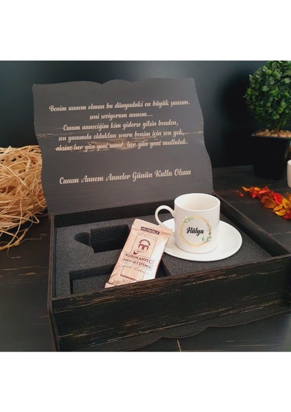 Kişiye Özel Türk Kahvesi Fincanı Hediye Seti, Anneler Günü Için Özel Tasarım fiyatları
