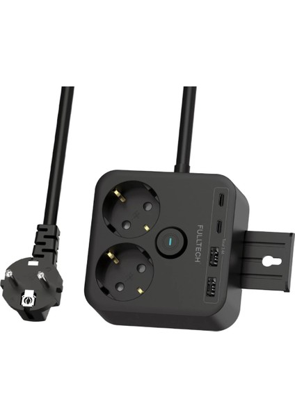 Termal Akım Korumalı Isıya Dayanıklı 2’li Du Tipi Priz 2x USB 2x Type-C