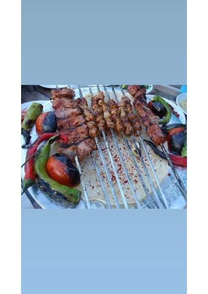 10 Adet Kusbasi Sisi 60 cm , Et Mangal Yassi Sis (Uzunluk 60 cm