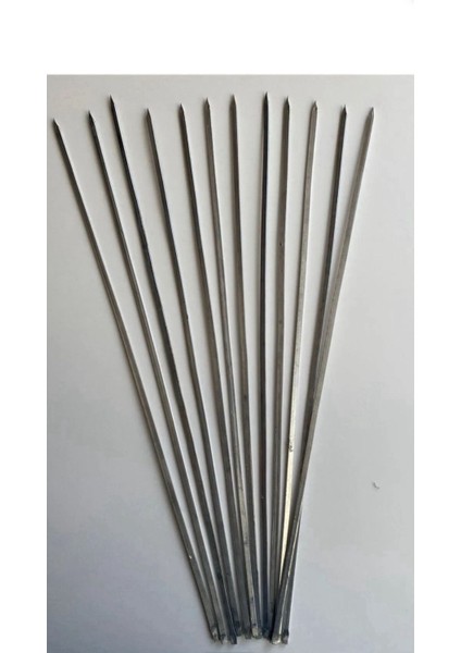 10 Adet Kusbasi Sisi 60 cm , Et Mangal Yassi Sis (Uzunluk 60 cm fırsatları