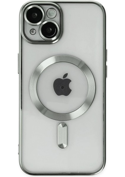 Iphone 14 Kılıf Kross Magneticsafe Kapak - Gümüş Svlrs