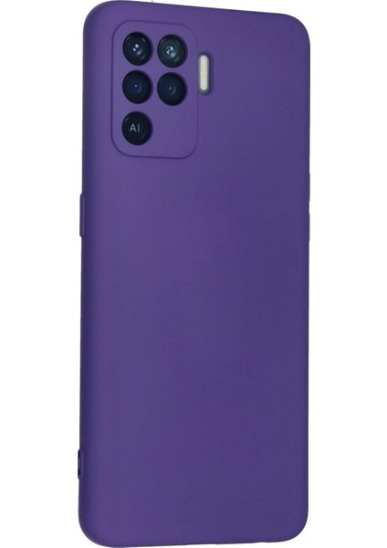 Reno 5 Lite Kılıf Nano Içi Kadife Silikon - Mor Svlrs fiyatları