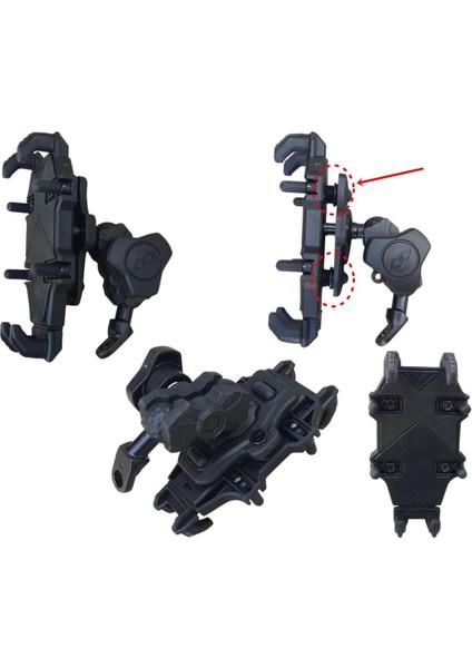 Telefon Tutucu Ayna Bağlantılı (Titreşim Modüllü)