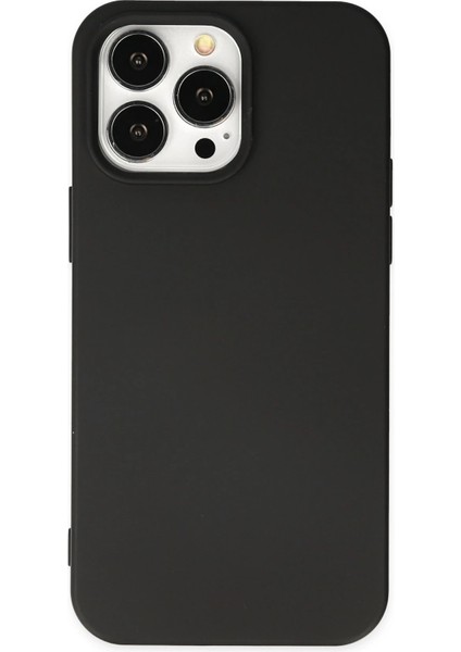 Iphone 15 Pro Kılıf Nano Içi Kadife Silikon - Siyah Svlrs