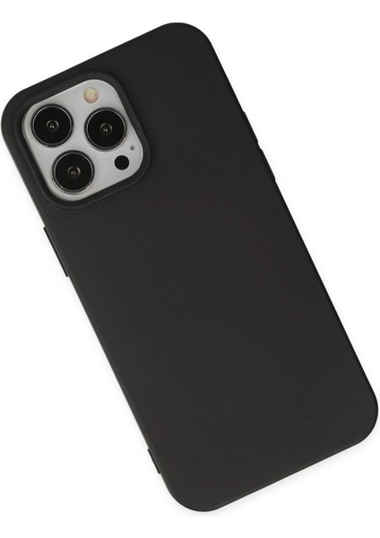 Iphone 15 Pro Kılıf Nano Içi Kadife Silikon - Siyah Svlrs modelleri