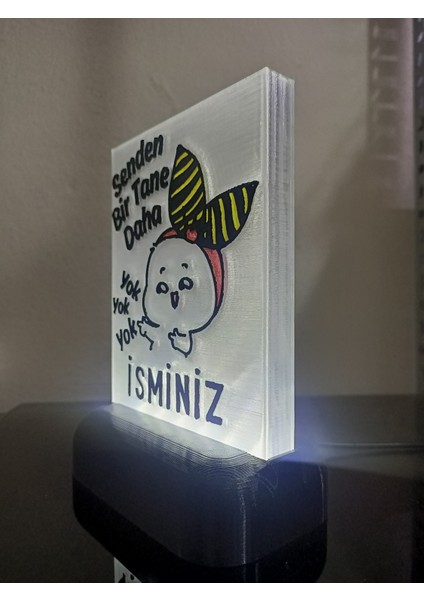 Kişiye Özel Isimli Hediyelik Kablolu LED Lamba - M10 - Senden Bir Tane Daha Yok - Beyaz Işıklı indirimleri