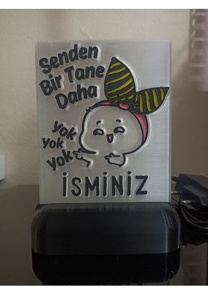 Kişiye Özel Isimli Hediyelik Kablolu LED Lamba - M10 - Senden Bir Tane Daha Yok - Amber Işıklı fiyatları