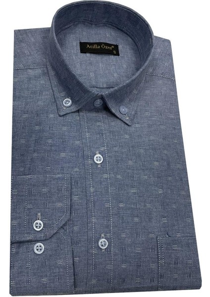 Uzun Kol Klasik Erkek Gömlek 7336