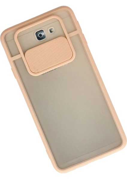 Samsung Galaxy J7 Prime Kılıf Palm Buzlu Kamera Sürgülü Silikon - Pembe Svlrs fiyatları