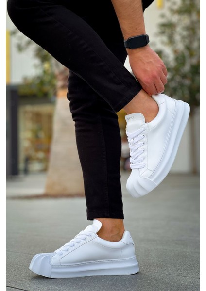 J2411 Artenay Ortopedik Taban Günlük Cilt Erkek Sneaker Spor Ayakkabı Cbt Beyaz modelleri