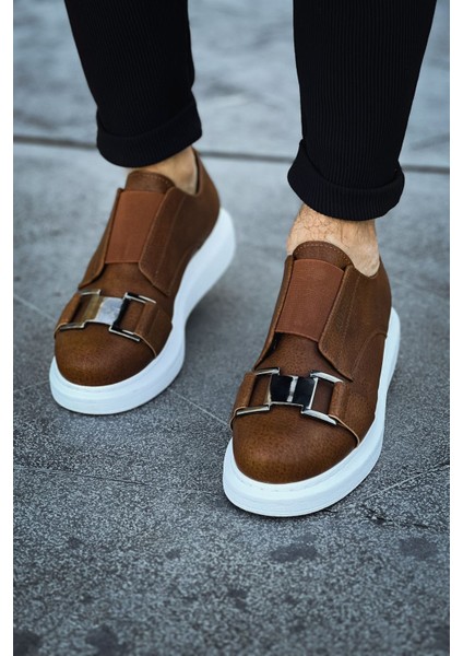 J297 Ortopedik Taban Günlük Cilt Erkek Sneaker Spor Ayakkabı Cbt Taba modelleri