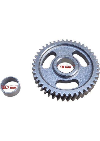Kuba Atv Vip Track Şanzıman Dişlisi 43T Iç 15,70 mm R Helis 3 Delikli 2020 Orj