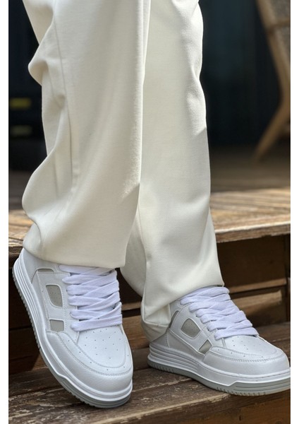 J2410 Avax Ortopedik Taban Günlük Cilt Erkek Sneaker Spor Ayakkabı Cbt Beyaz/gri fiyatları