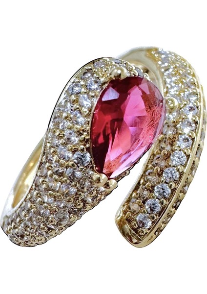 Ruby Spiral Snake – Ayarlanabilir Yüzük
