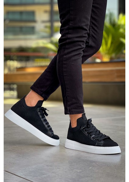J2423 Ortopedik Taban Günlük Triko Erkek Sneaker Spor Ayakkabı Tbt Siyah fırsatları