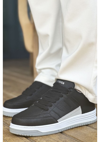 J2410 Avax Ortopedik Taban Günlük Cilt Erkek Sneaker Spor Ayakkabı Cbt Siyah fiyatları