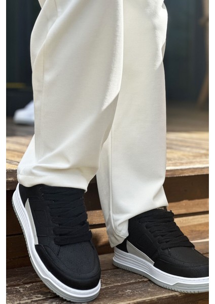J2410 Avax Ortopedik Taban Günlük Cilt Erkek Sneaker Spor Ayakkabı Cbt Siyah modelleri