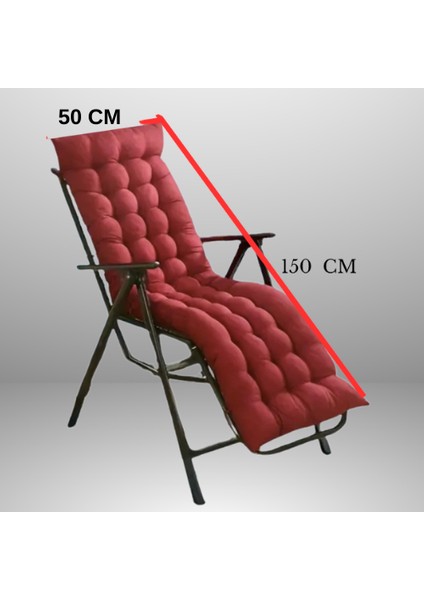 Sandalye Minderi Uzun Model 50X150 cm Bordo