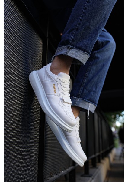 J073 Flatline Ortopedik Taban Günlük Cilt Erkek Sneaker Spor Ayakkabı Cbt Beyaz fırsatları