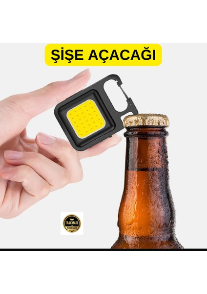 Audi Q2 2016-2017-2018-2019-2020-2021-2022-2023-2024-2025 Çok Amaçlı Taşınabilir Led, Işık | Usb-C Şarjlı, Mıknatıslı, Şişe Açacaklı Mini Kamp Lambası