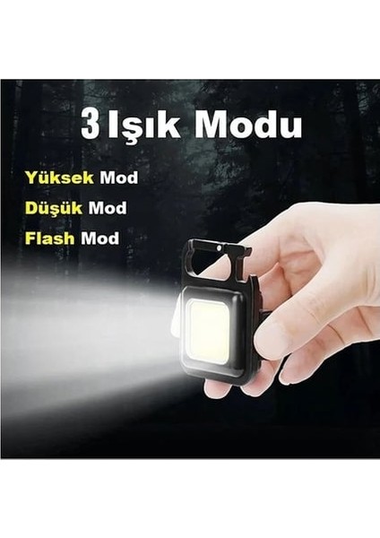 Audi Q2 2016-2017-2018-2019-2020-2021-2022-2023-2024-2025 Çok Amaçlı Taşınabilir Led, Işık | Usb-C Şarjlı, Mıknatıslı, Şişe Açacaklı Mini Kamp Lambası