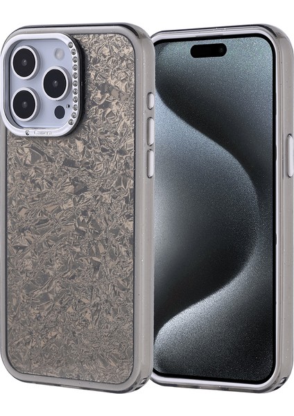 Apple iPhone 15 Pro Max Uyumlu Kılıf Taşlı Tasarımlı Zore Kapi Kapak
