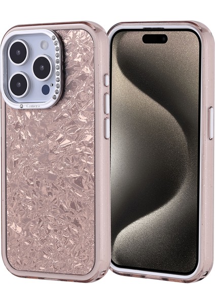 Apple iPhone 15 Pro Uyumlu Kılıf Taşlı Tasarımlı Zore Kapi Kapak