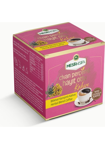Civan Perçimi ve Hayıt Otu Katkılı Bitkisel Karışımlı Çözünebilir Kahve 75 gr