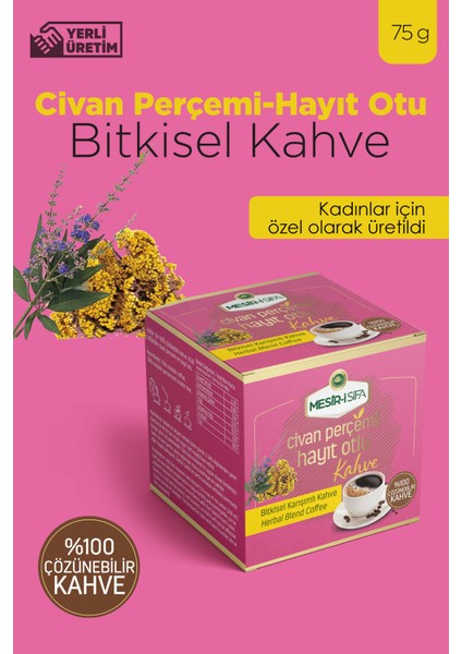 Civan Perçimi ve Hayıt Otu Katkılı Bitkisel Karışımlı Çözünebilir Kahve 75 gr fiyatları