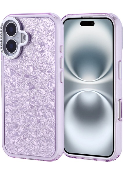 Apple iPhone 16 Uyumlu Kılıf Taşlı Tasarımlı Zore Kapi Kapak
