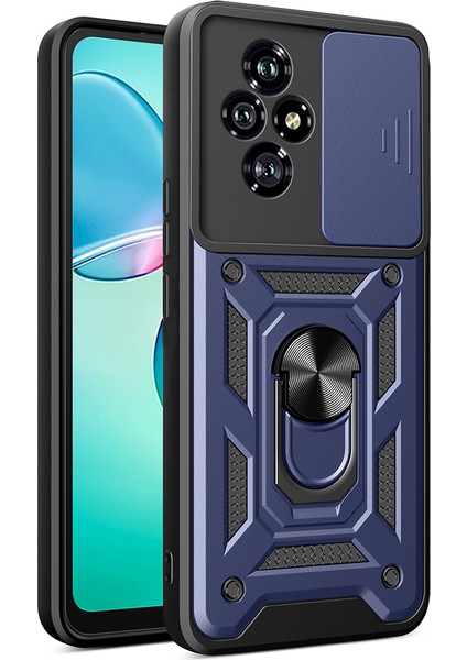 Honor 200 Uyumlu Kılıf Magnetik Standlı Kamera Korumalı Zore Sürgülü Vega Kapak