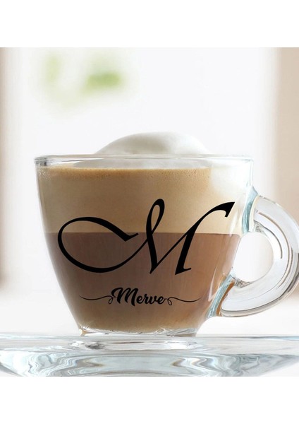 Kişiye Özel Isimli 2'li Cam Kahve Fincan Takımı, Sevgili ve Arkadaşlar Için Güzel Hediye fiyatları