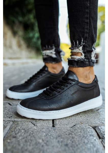 J063 Star-X Ortopedik Taban Günlük Cilt Erkek Sneaker Spor Ayakkabı Cbt Siyah fiyatları