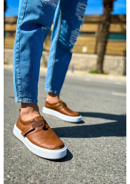 J147 Dobeny Ortopedik Taban Günlük Cilt Erkek Sneaker Spor Ayakkabı Cbt Taba fiyatları